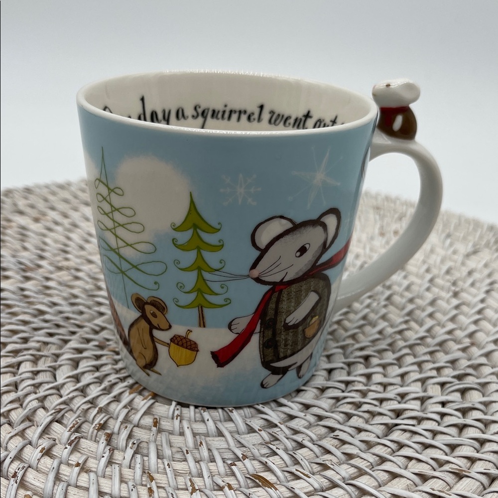 NWOT Starbucks 2010 Christmas Mouse/Squirrel Mug 8 Oz